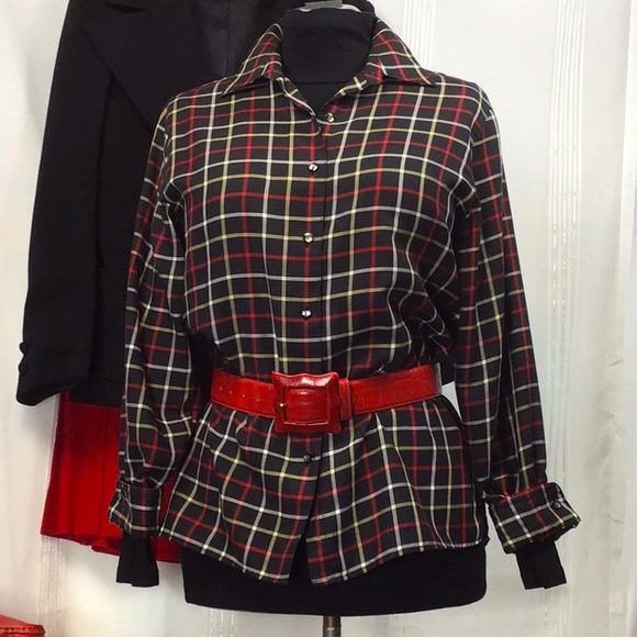 🇮🇹 The Limited Red Leather Crocodile Embossed Wide Adjustable Belt - Picture 10 of 10